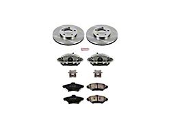 PowerStop OE Replacement Brake Rotor, Pad and Caliper Kit; Front (94-98 Mustang GT)