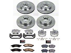 PowerStop Z17 Stock Replacement Brake Rotor, Ceramic Pad and Caliper Kit; Front and Rear (99-04 Mustang Cobra, Bullitt, Mach1)