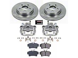 PowerStop Z17 Stock Replacement Brake Rotor, Ceramic Pad and Caliper Kit; Rear (94-04 Mustang Cobra, Bullitt, Mach 1)