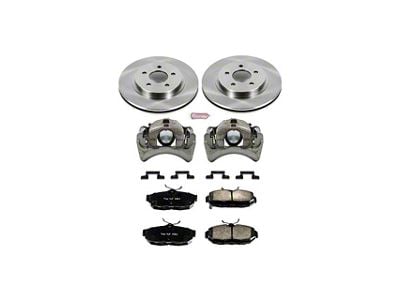 PowerStop OE Replacement Brake Rotor, Pad and Caliper Kit; Rear (2012 Mustang GT500)