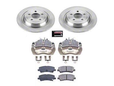 PowerStop OE Replacement Brake Rotor, Pad and Caliper Kit; Rear (15-23 Mustang EcoBoost w/o Performance Pack, V6)