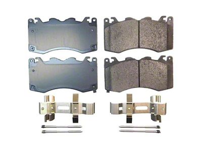 PowerStop Z17 Evolution Plus Clean Ride Ceramic Brake Pads; Front Pair (24-25 Mustang GT w/ Performance Pack, Dark Horse)