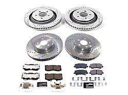 PowerStop Z23 Evolution Sport Brake Rotor and Pad Kit; Front and Rear (21-23 Mustang GT w/o Performance Pack, EcoBoost w/ Performance Pack)