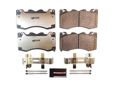 PowerStop Z26 Street Performance Carbon-Fiber Ceramic Brake Pads; Front Pair (24-25 Mustang GT w/ Performance Pack, Dark Horse)