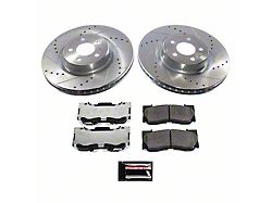 PowerStop Z26 Street Warrior Brake Rotor and Pad Kit; Front (21-23 Mustang GT w/o Performance Pack, EcoBoost w/ Performance Pack)