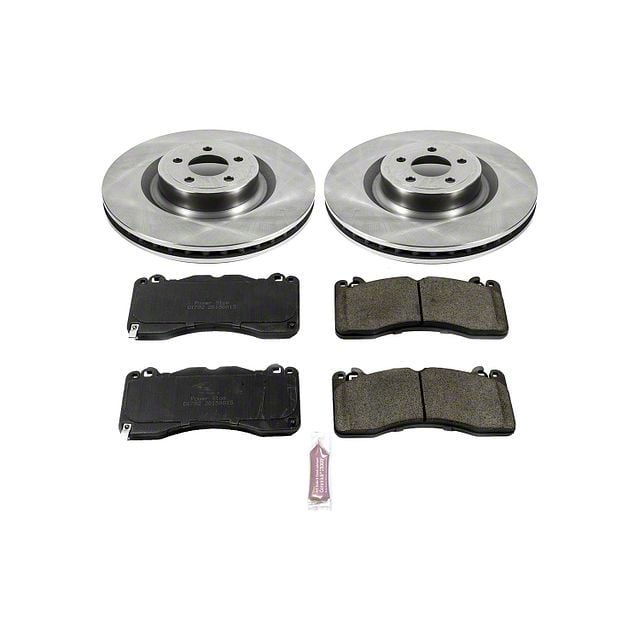 PowerStop OE Replacement Brake Rotor and Pad Kit; Front (15-23 Mustang GT w/ Performance Pack)