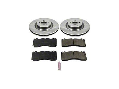 PowerStop OE Replacement Brake Rotor and Pad Kit; Front (15-23 Mustang GT w/ Performance Pack)