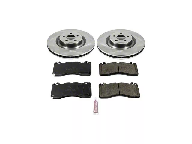PowerStop OE Replacement Brake Rotor and Pad Kit; Front (15-23 Mustang GT w/ Performance Pack)