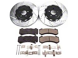 PowerStop Z23 Evolution Sport Brake Rotor and Pad Kit; Front (15-20 Challenger R/T 392, R/T Scat Pack, SRT 392, SRT Hellcat, SRT Super Stock & T/A 392 w/ 6-Piston Front Calipers)