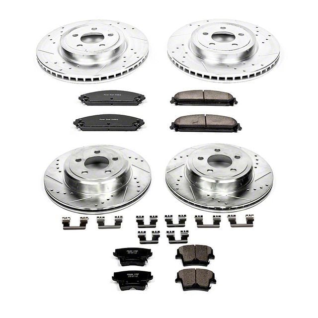 PowerStop Z23 Evolution Sport Brake Rotor and Pad Kit; Front and Rear (09-23 Challenger GT, R/T, Rallye Redline, SXT & T/A w/ Dual Piston Front PowerStop Z23 Evolution Sport Brake Rotor and Pad Kit; Front and Rear (09-23 Challenger GT, R/T, Rallye Redline, SXT & T/A w/ Dual Piston Front