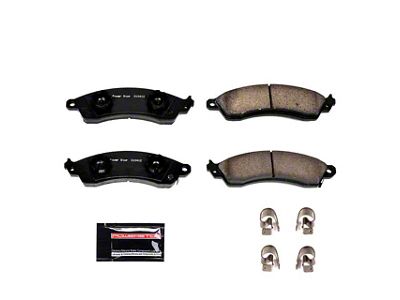 PowerStop Z23 Evolution Sport Carbon-Fiber Ceramic Brake Pads; Front Pair (94-04 Mustang Cobra, Bullitt, Mach 1)