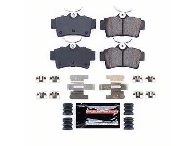 PowerStop Z23 Evolution Sport Carbon-Fiber Ceramic Brake Pads; Rear Pair (94-04 Mustang Cobra, Bullitt, Mach 1)