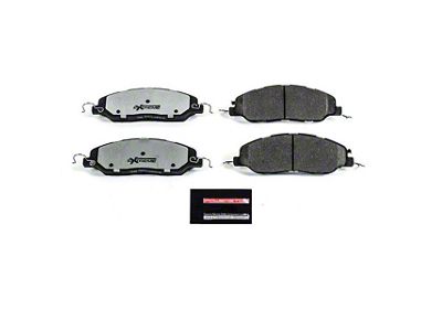 PowerStop Z26 Street Performance Carbon-Fiber Ceramic Brake Pads; Front Pair (11-14 Mustang GT w/o Performance Pack, V6)