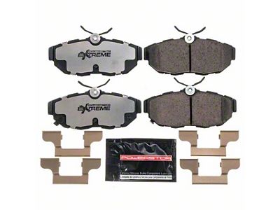 PowerStop Z26 Street Performance Carbon-Fiber Ceramic Brake Pads; Rear Pair (11-12 Mustang GT, V6; 13-14 Mustang)