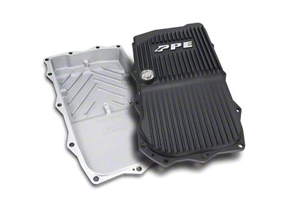 PPE Heavy-Duty Cast Aluminum Transmission Pan; Black (15-23 5.7L HEMI, 6.4L HEMI Challenger w/ 8HP70 Transmission)