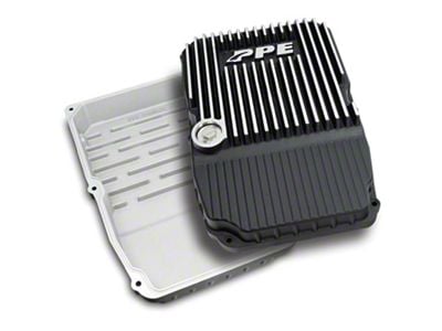 PPE Heavy-Duty Cast Aluminum Transmission Pan; Brushed (08-14 Challenger w/ Automatic Transmission)