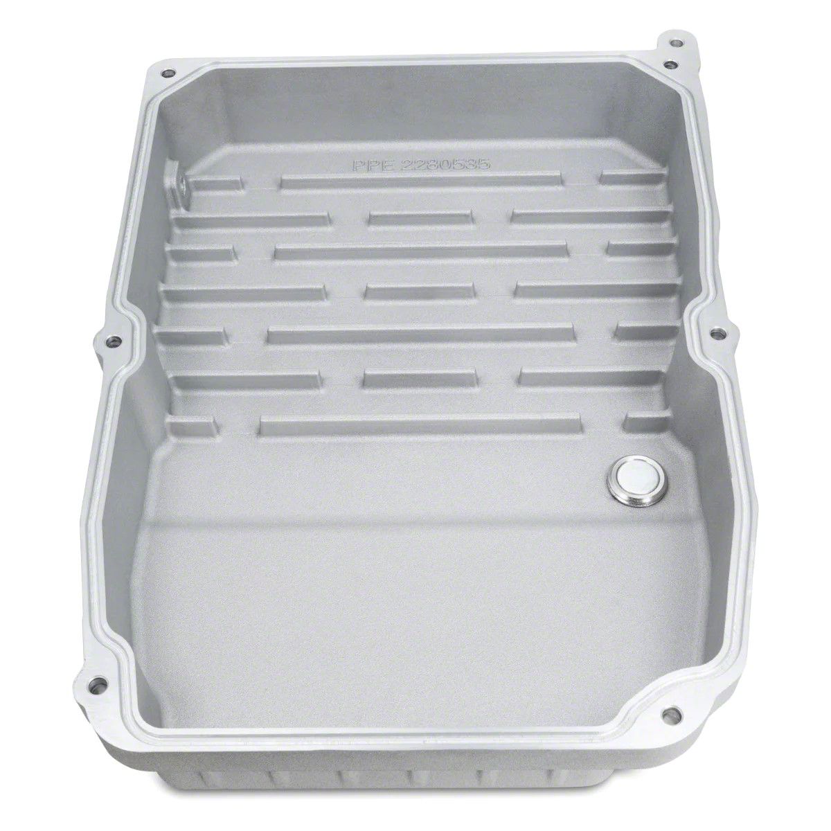 PPE Challenger Heavy-Duty Cast Aluminum Transmission Pan; Raw