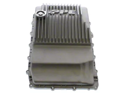 PPE Heavy-Duty Cast Aluminum Deep Transmission Pan; Raw (18-20 Mustang w/ 10R80 Transmission)