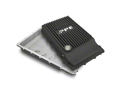 PPE Heavy-Duty Cast Aluminum Transmission Pan; Black (18-24 Mustang w/ 10R80 Transmission)