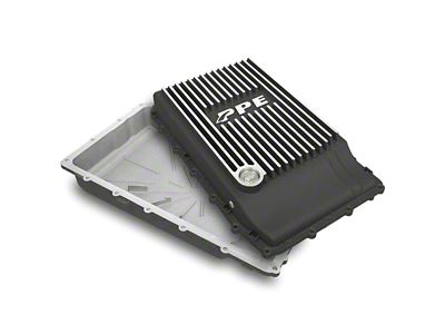 PPE Heavy-Duty Cast Aluminum Transmission Pan; Brushed (18-25 Mustang w/ 10R80 Transmission)