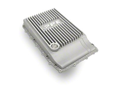 PPE Heavy-Duty Cast Aluminum Transmission Pan; Raw (18-25 Mustang w/ 10R80 Transmission)