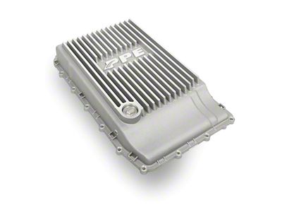 PPE Heavy-Duty Cast Aluminum Transmission Pan; Raw (18-24 Mustang w/ 10R80 Transmission)