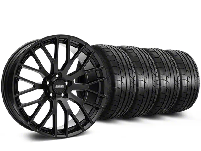 19x8.5 Performance Pack Style Wheel & Mickey Thompson Street Comp Tire Package (05-14 Mustang GT, V6)