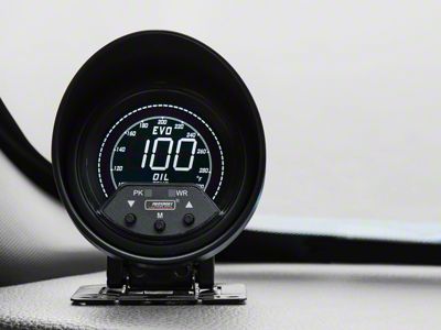 Prosport 60mm Premium EVO Series Oil Temperature Gauge; Quad Color (Universal; Some Adaptation May Be Required)