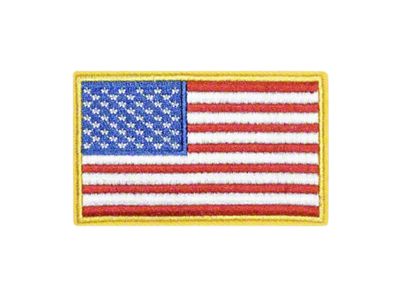 Primo Workz Velcro Embroidered American Flag Patch; Red, White and Blue
