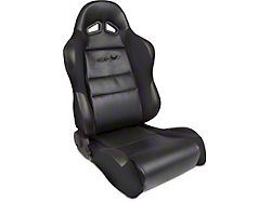 Procar by SCAT Sportmans Series Reclining Seat; Black Vinyl/Black Velour; Driver Side (Universal; Some Adaptation May Be Required)