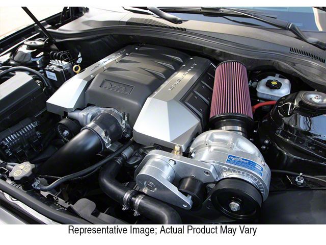 Procharger High Output Intercooled Supercharger Complete Kit with P-1SC; Polished Finish (10-15 Camaro SS)
