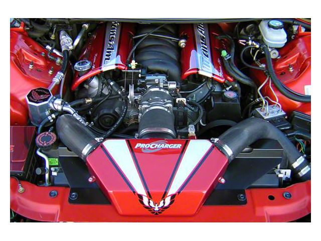 Procharger Intercooled Serpentine Race Supercharger Tuner Kit with D-1SC; Satin Finish (98-02 5.7L Camaro)