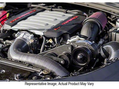 Procharger Intercooled Supercharger Complete Kit with Factory Airbox and P-1SC-1; Black Finish (16-23 Camaro LT1, SS)