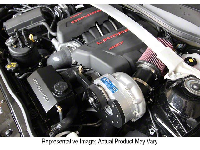 Procharger Stage II Intercooled Supercharger Complete Kit with P-1SC-1; Black Finish (14-15 Camaro Z/28)