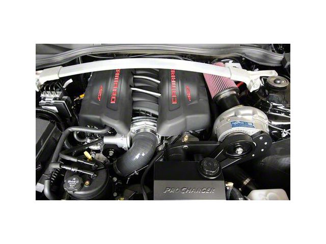 Procharger Stage II Intercooled Supercharger Complete Kit with P-1SC-1; Satin Finish (14-15 Camaro Z/28)