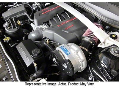 Procharger Stage II Intercooled Supercharger Tuner Kit with P-1SC-1; Black Finish (14-15 Camaro Z/28)