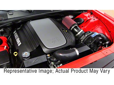 Procharger High Output Intercooled Supercharger Complete Kit with P-1SC-1; Black Finish (09-10 5.7L HEMI Challenger)