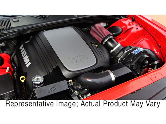 Procharger High Output Intercooled Supercharger Complete Kit with P-1SC-1; Black Finish (11-14 5.7L HEMI Challenger)