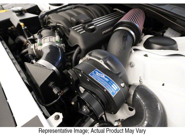 Procharger High Output Intercooled Supercharger Complete Kit with P-1SC-1; Polished Finish (15-23 6.4L HEMI Challenger)