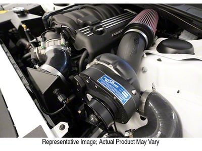 Procharger High Output Intercooled Supercharger Complete Kit with P-1SC-1; Polished Finish (15-23 6.4L HEMI Challenger)