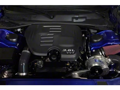Procharger High Output Intercooled Supercharger Complete Kit with P-1SC-1; Satin Finish (15-22 3.6L Challenger)