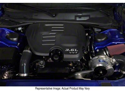 Procharger High Output Intercooled Supercharger Tuner Kit with P-1SC-1; Polished Finish (15-22 3.6L Challenger)