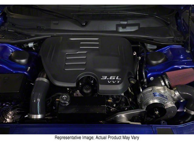 Procharger High Output Intercooled Supercharger Tuner Kit with P-1SC-1; Satin Finish (15-22 3.6L Challenger)