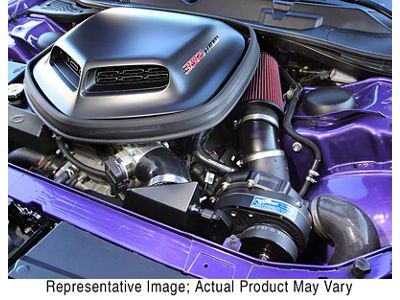 Procharger Stage II Intercooled Supercharger Complete Kit with P-1SC-1; Black Finish (11-14 6.4L HEMI Challenger)