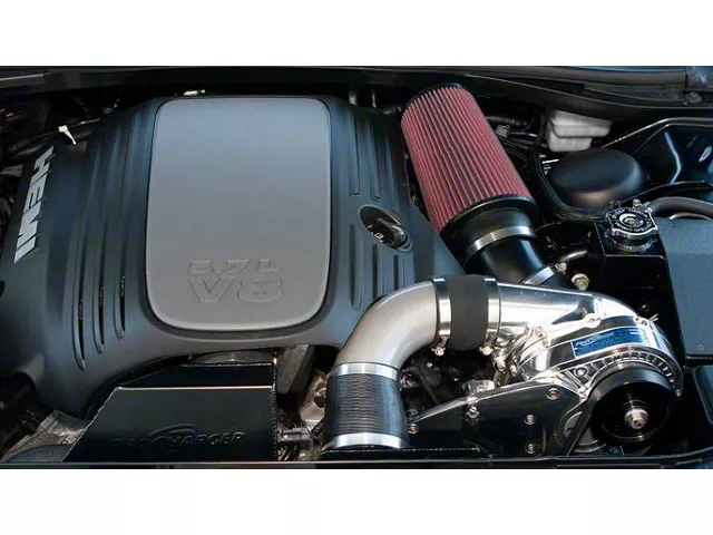 Procharger High Output Intercooled Supercharger Tuner Kit with P-1SC-1; Satin Finish (06-10 5.7L HEMI Charger)