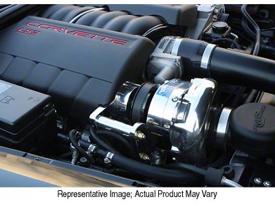 Procharger High Output Intercooled Supercharger Complete Kit with i-1; Black Finish (08-13 6.2L Corvette C6, Excluding ZR1)