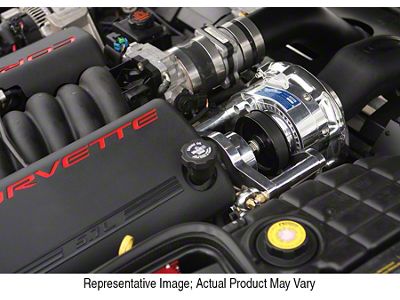 Procharger High Output Intercooled Supercharger Complete Kit with P-1SC-1; Black Finish (99-04 Corvette C5, Excluding Z06)