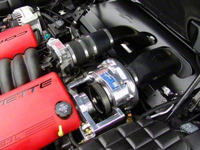 Procharger High Output Intercooled Supercharger Complete Kit with P-1SC-1; Satin Finish (99-04 Corvette C5, Excluding Z06)