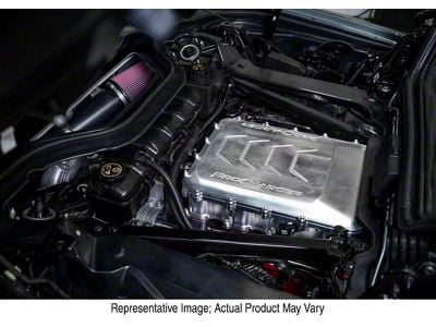 Procharger Stage II Intercooled Supercharger Complete Kit with P-1SC-1; Black Finish (20-24 Corvette C8 Convertible, Excluding Z06)