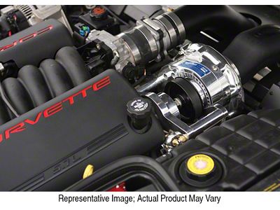 Procharger Stage II Intercooled Supercharger Complete Kit with P-1SC-1; Polished Finish (01-04 Corvette C5 Z06)